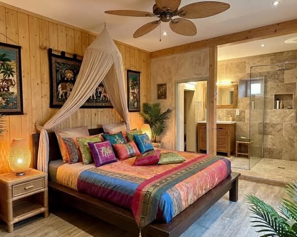 chambre décoration thailande